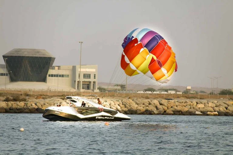 parasailing boat